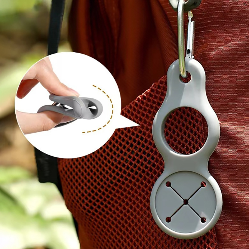 Camping Cooking Hanger - Bollitore sportivo in silicone con fibbia,