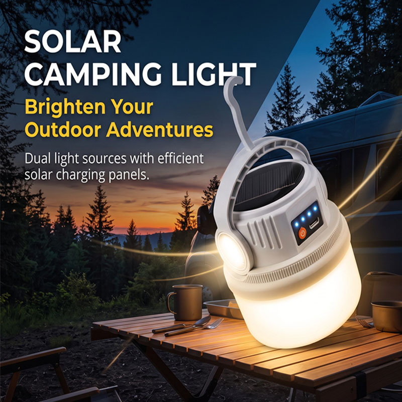 Camping Cooking Tent - Lampada Solare da Campeggio Impermeabile, Lampadina