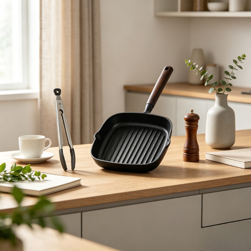 Skillet Cast Iron Camp - Padella in Ghisa Nordica Non Rivestita