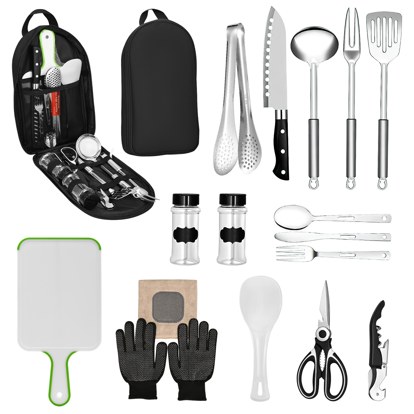 Camping Cooking Must Haves - Set di utensili da cucina da