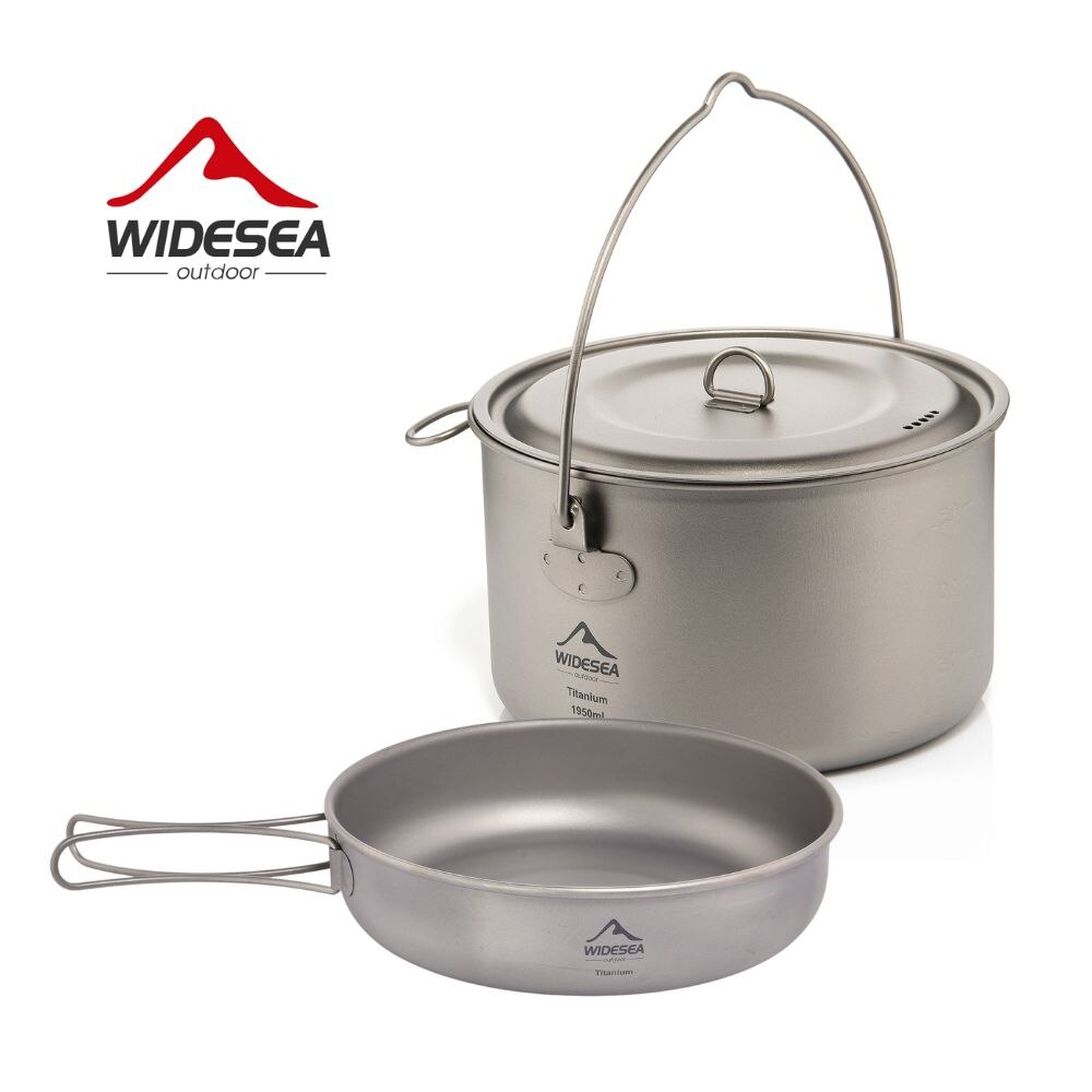 Camping Cooking Pot Set - Widesea Stoviglie da campeggio Set di