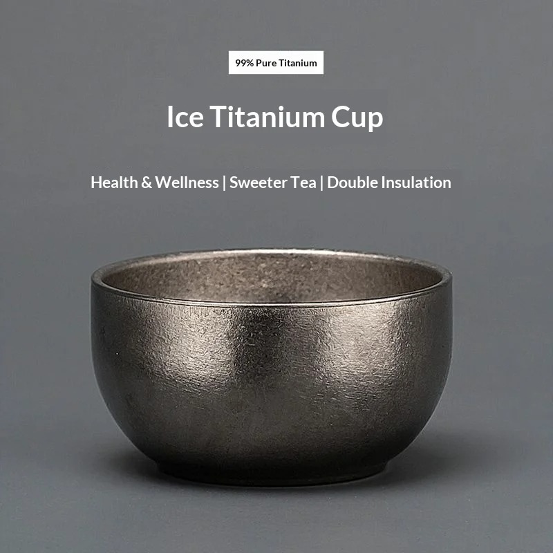 Camping Cooking Bowl - Tazza da tè in titanio di