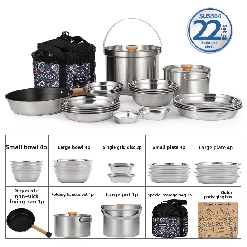 Camping Cooking Pot Set - NOBANA Il più nuovo set di