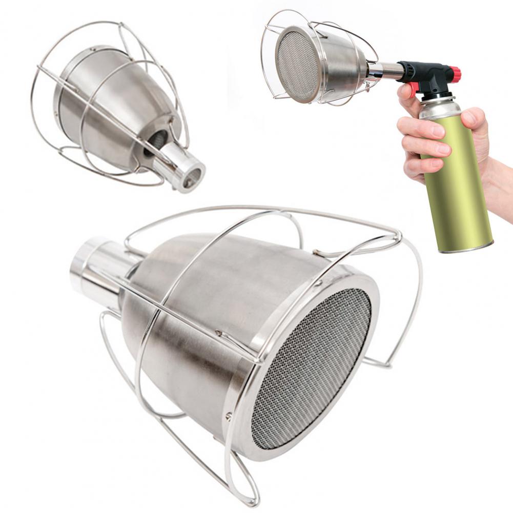 Camping Cooking Torch - Attacco per torcia culinaria in acciaio