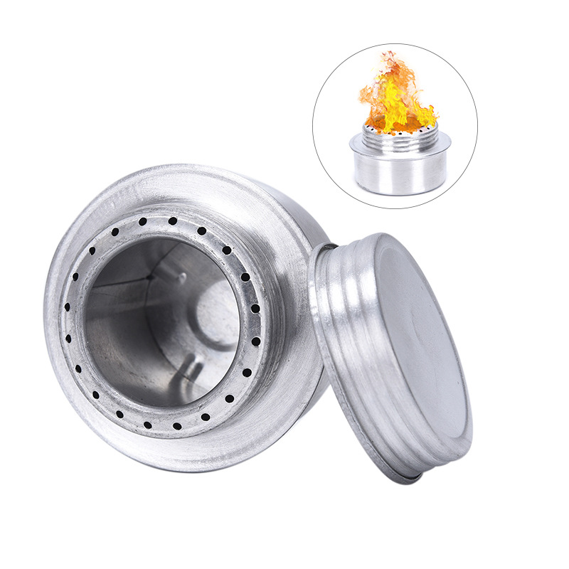 Camping Cooking Fuel - Fornello ad alcool ultraleggero argento con