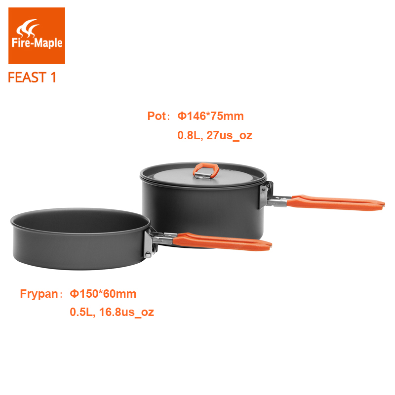 Fuoco Maple festa 1 campeggio  - Camping Cooking Pot Set recensione e prezzo