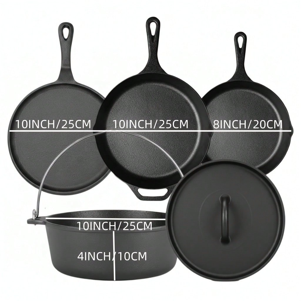PACILACK Set di Pentole e Pade - Skillet Cast Iron Camp recensione e prezzo