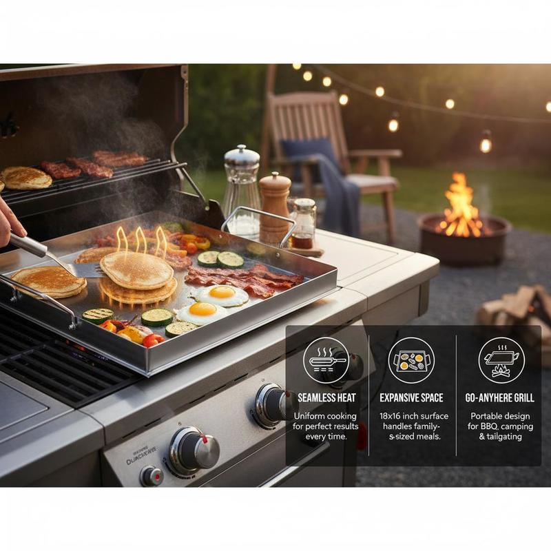 Piastra universale piatta 18x1 - Camping Cooking Gas recensione e prezzo