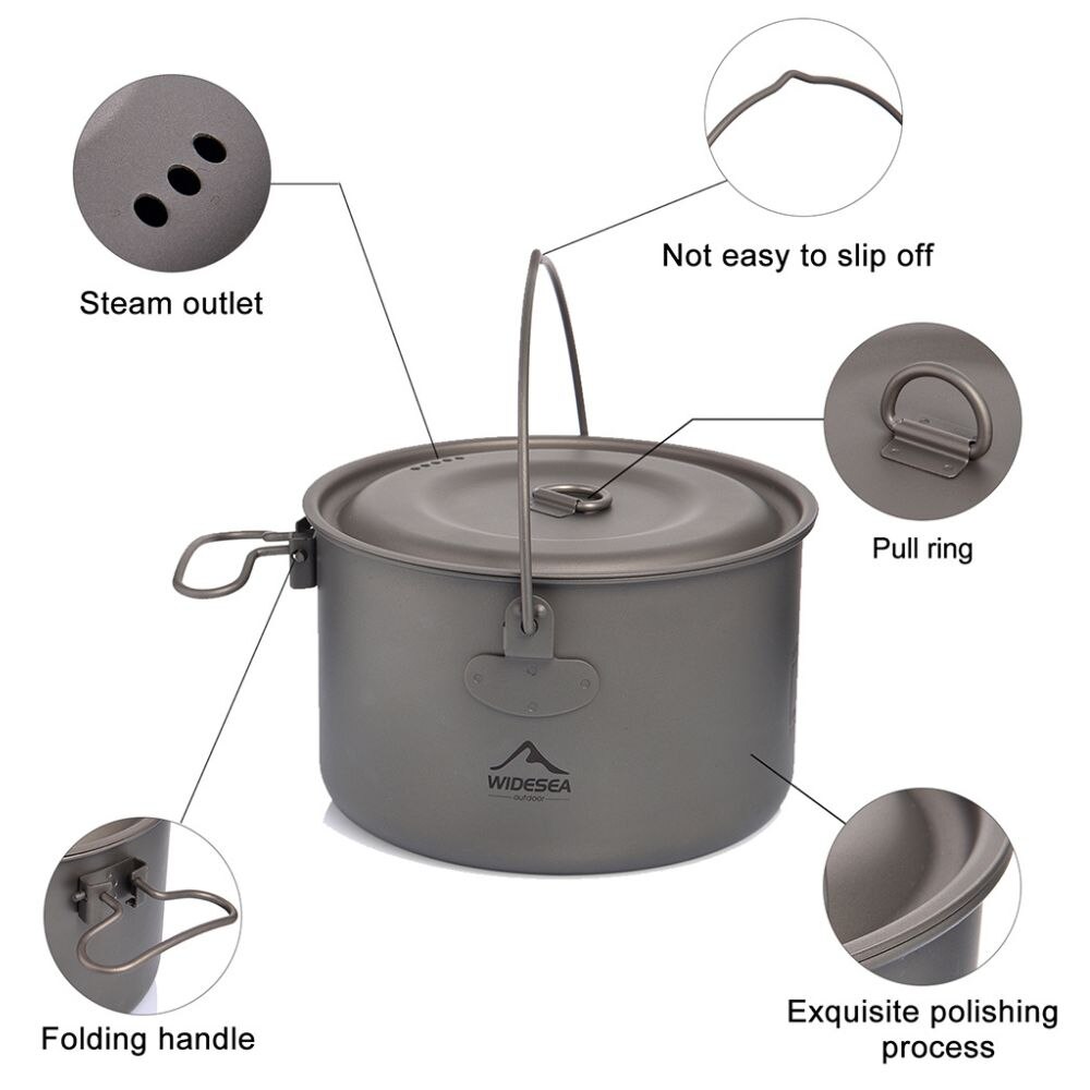 Widesea Stoviglie da campeggio - Camping Cooking Pot Set recensione e prezzo