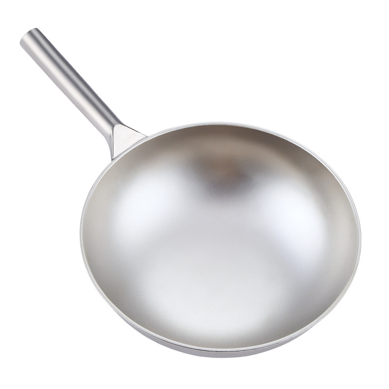 Wok in Titanio Puro con Fondo  - Camping Cooking Without Gas recensione e prezzo