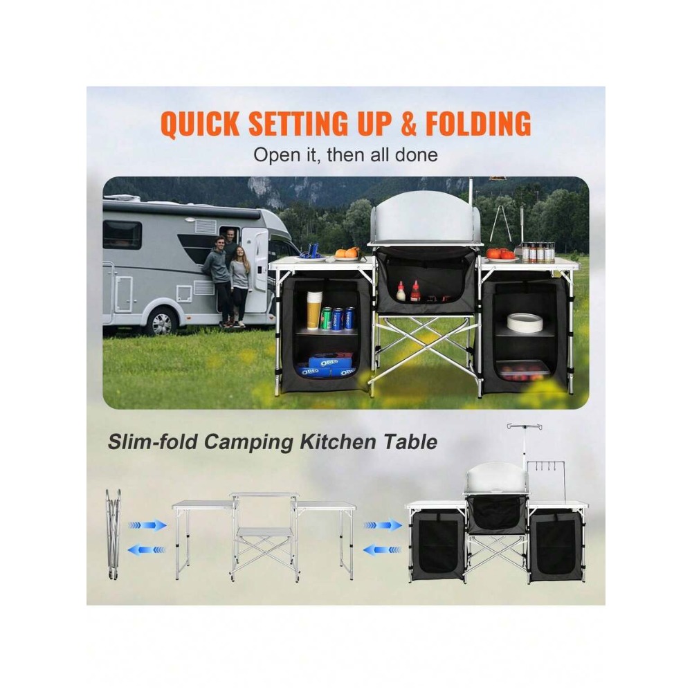 Tavolo da Cucina Pieghevole da - Camping Cooking Must Haves recensione e prezzo