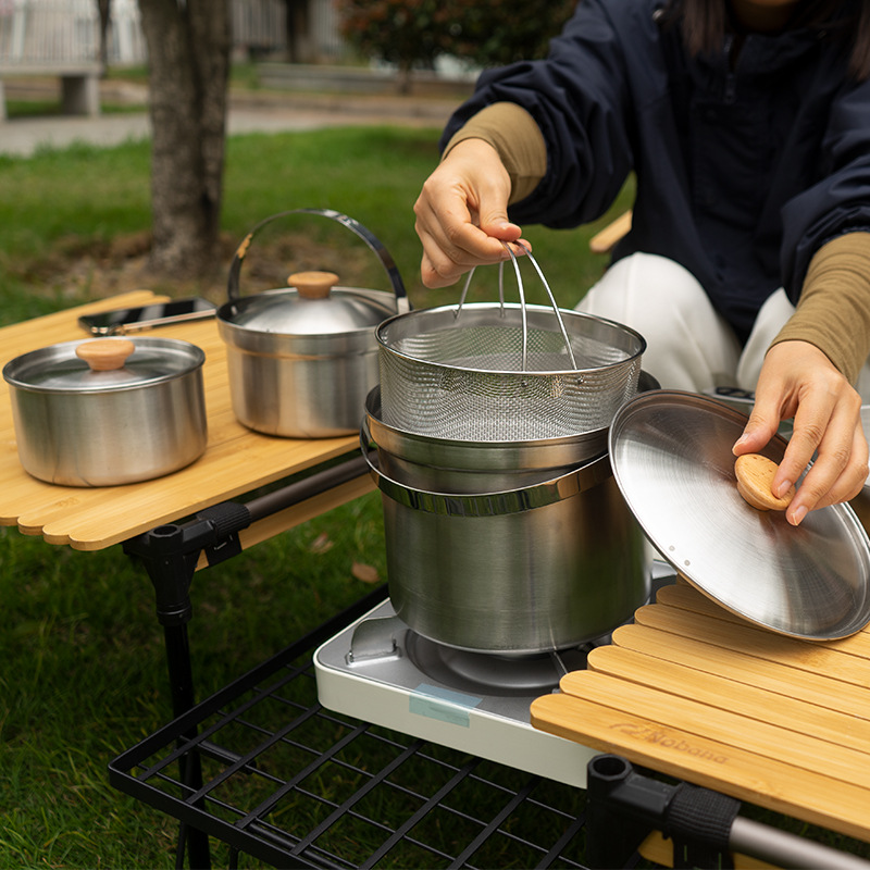 NOBANA Il più nuovo set di pen - Camping Cooking Pot Set recensione e prezzo