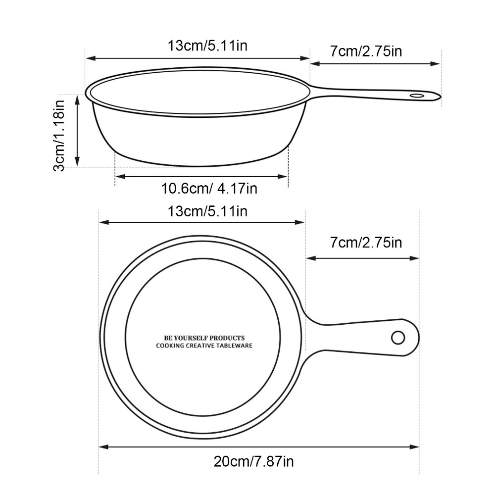 Padella Mini Rotonda da 5,1 Po - Camping Cooking Without Gas recensione e prezzo